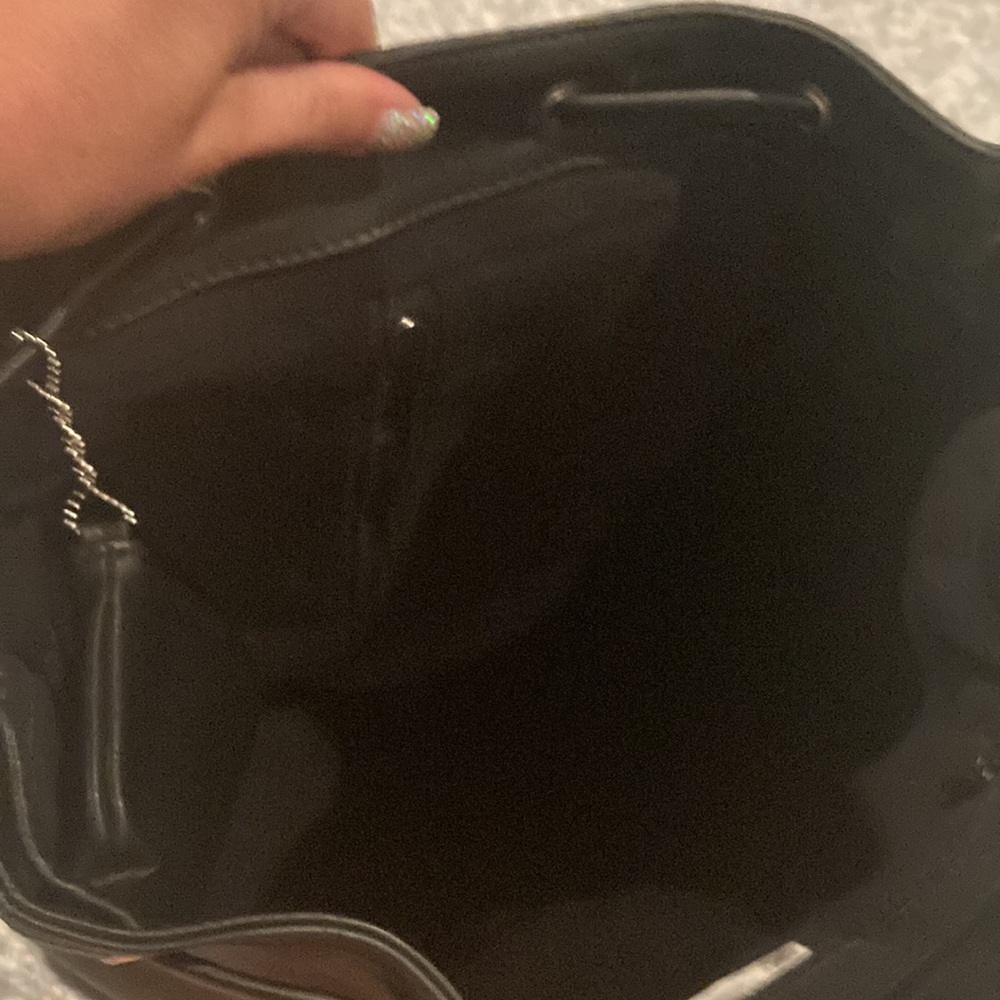 Esprit Pleather Drawstring/Snap Backpack-Nwot - image 6